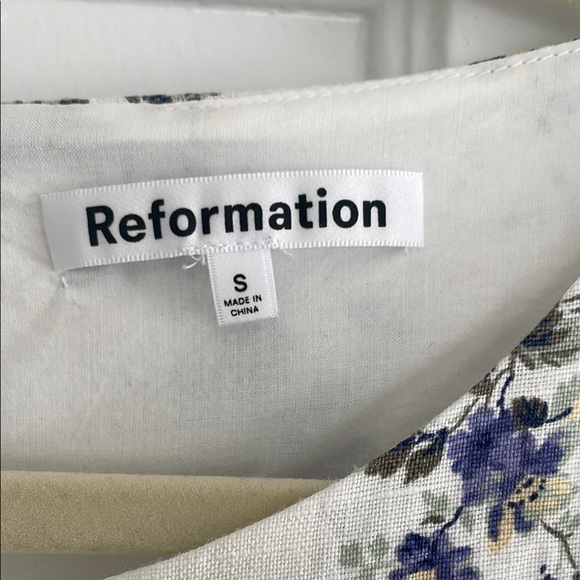 Reformation Linen Floral Mini Dress - Picture 3 of 4